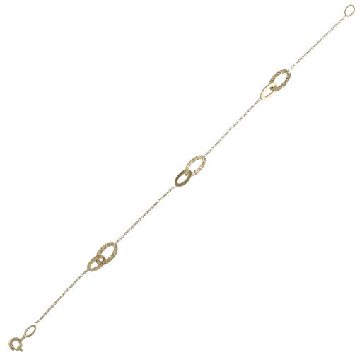 Cerchi Celesti - (BRACCIALE ORO GIALLO 18k)