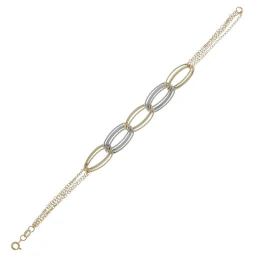 Luce di Iside - (BRACCIALE DONNA BICOLORE ORO 18k)