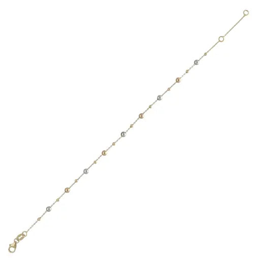 Bracciale Sussurro Intrecciato - (Bracciale Tre Colori Donna Oro 18k)