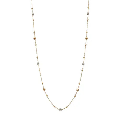 Collana Sussurro Intrecciato - (GIROCOLLO TRE COLORI DONNA 18k)