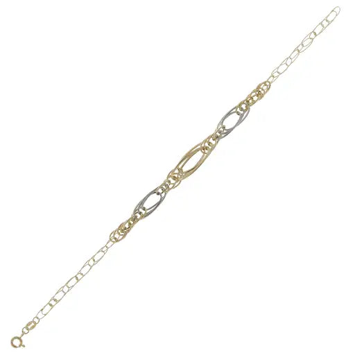 Bracciale Selene - (BRACCIALE BICOLORE IN ORO 18k)